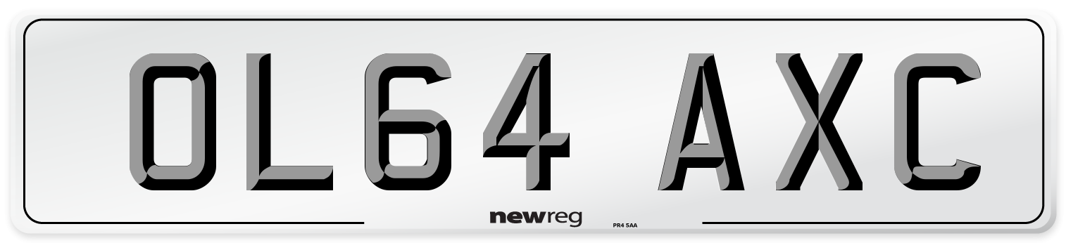 OL64 AXC Number Plate from New Reg